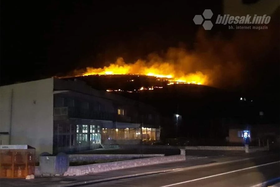 Veliki požar na području Širokog Brijega