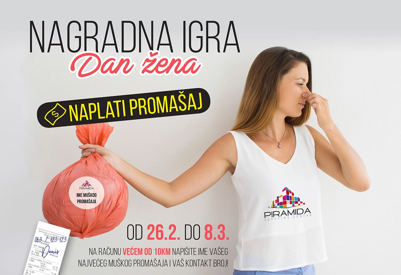 Nagradna igra Piramida shopping centra: Naplati promašaj!