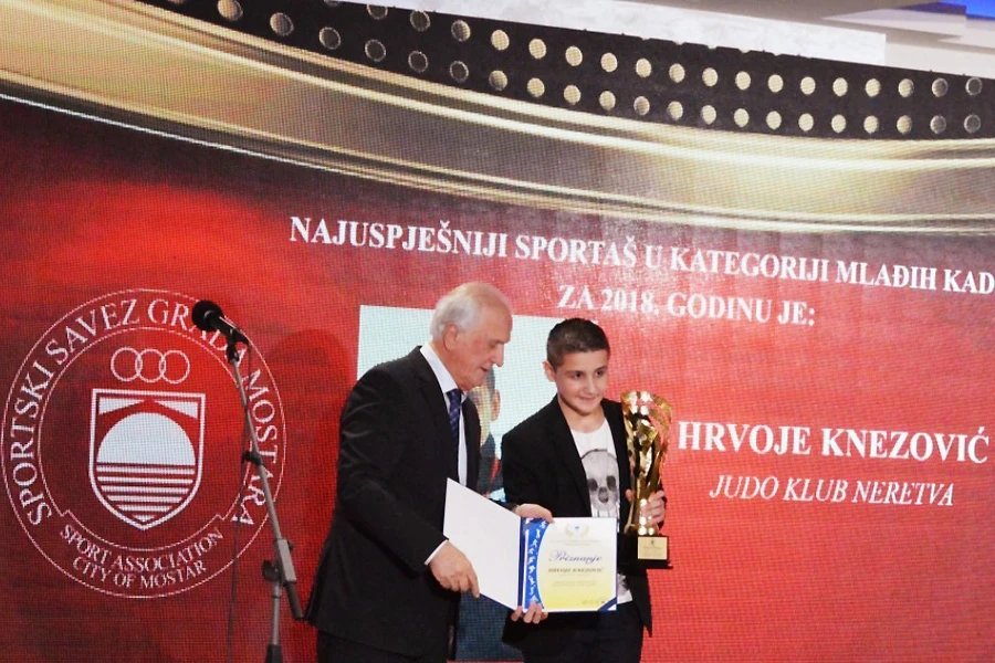 Hrvoje Knezović najuspješniji mlađi kadet grada Mostara