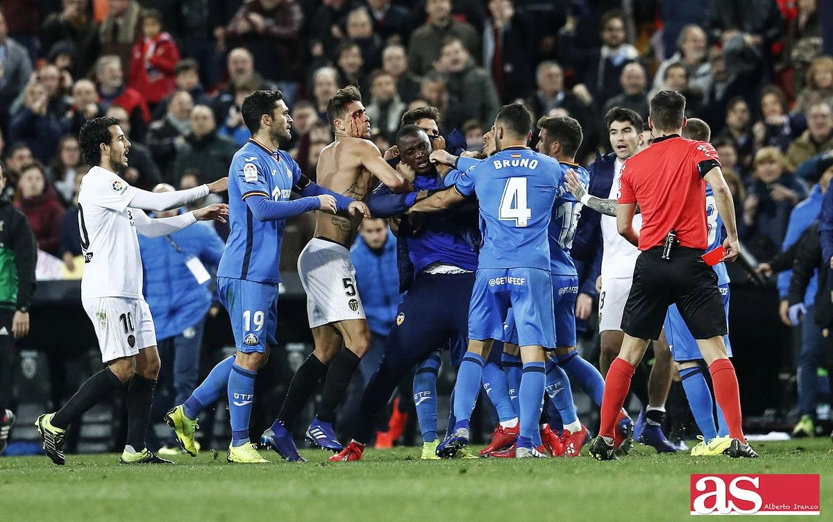 Kazne zbog brutalne tučnjave igrača Valencije i Getafea