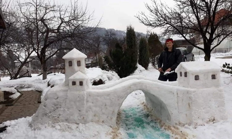Snježni most u Kaknju