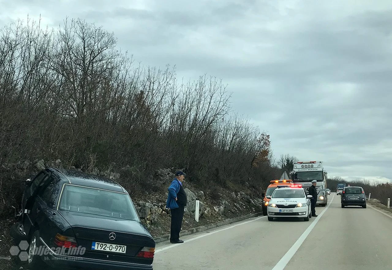 Mostar - Široki Brijeg: Težak sudar dva Mercedesa