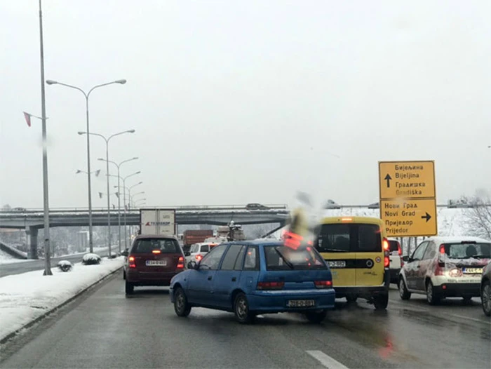 Lančani sudar osam vozila