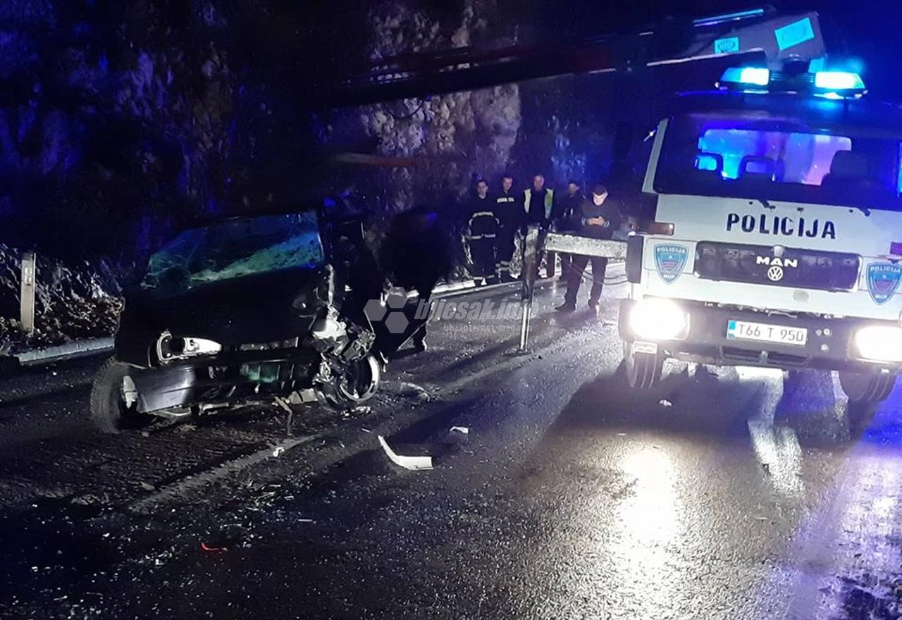 Nesreća kod Čapljine: Vozač zadobio višestruke ozljede