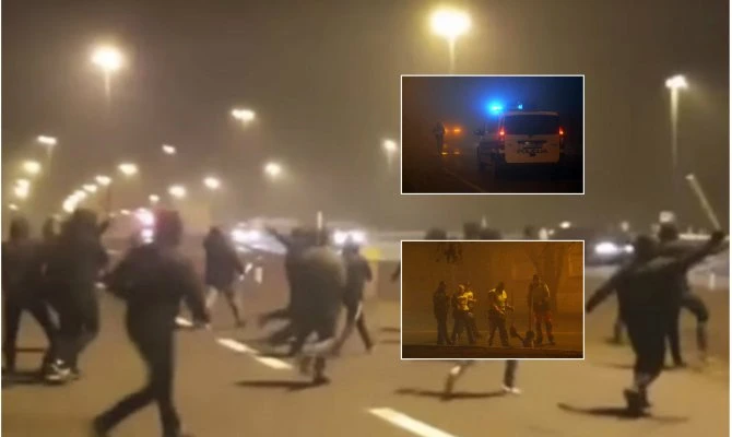 Tučnjava Torcide i Bad Blue Boysa u Slavonskom Brodu