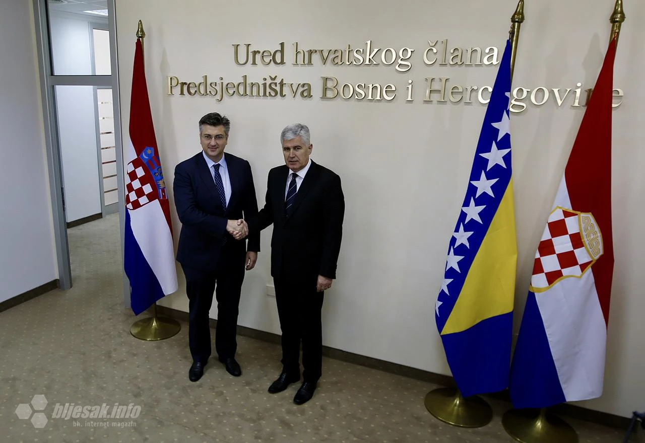 Plenković: Odlazak u Banju Luku bio je odabir Čovića i HDZ BiH