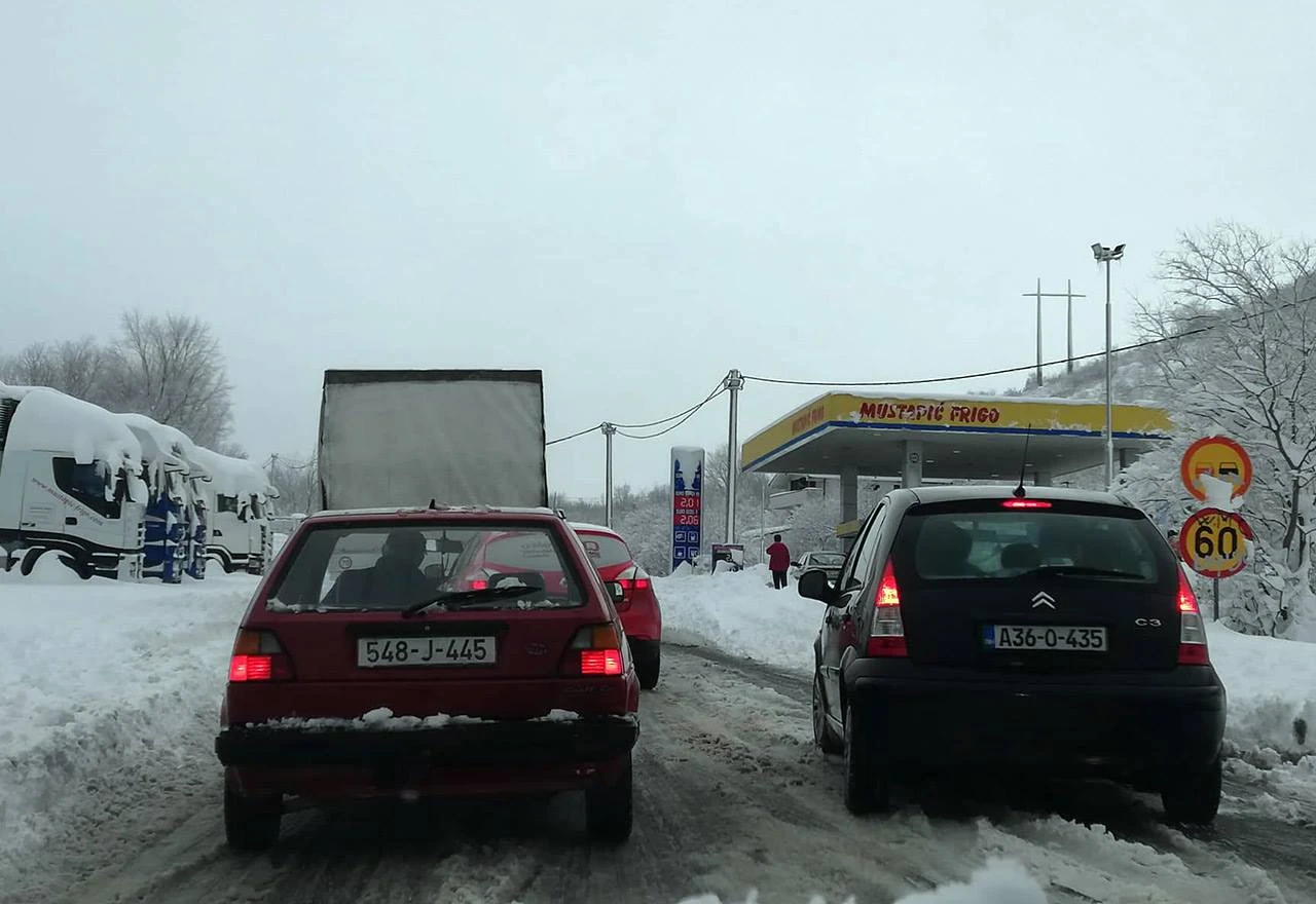 Usporeno prometovanje na Žovnici