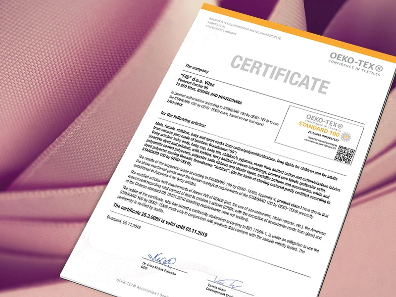 Anbinni i GS po deseti put nositelji OEKO-TEX certifikata