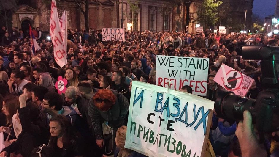 Masovni prosvjed protiv Vučića u Beogradu: Prestani da lažeš, prestani da kradeš