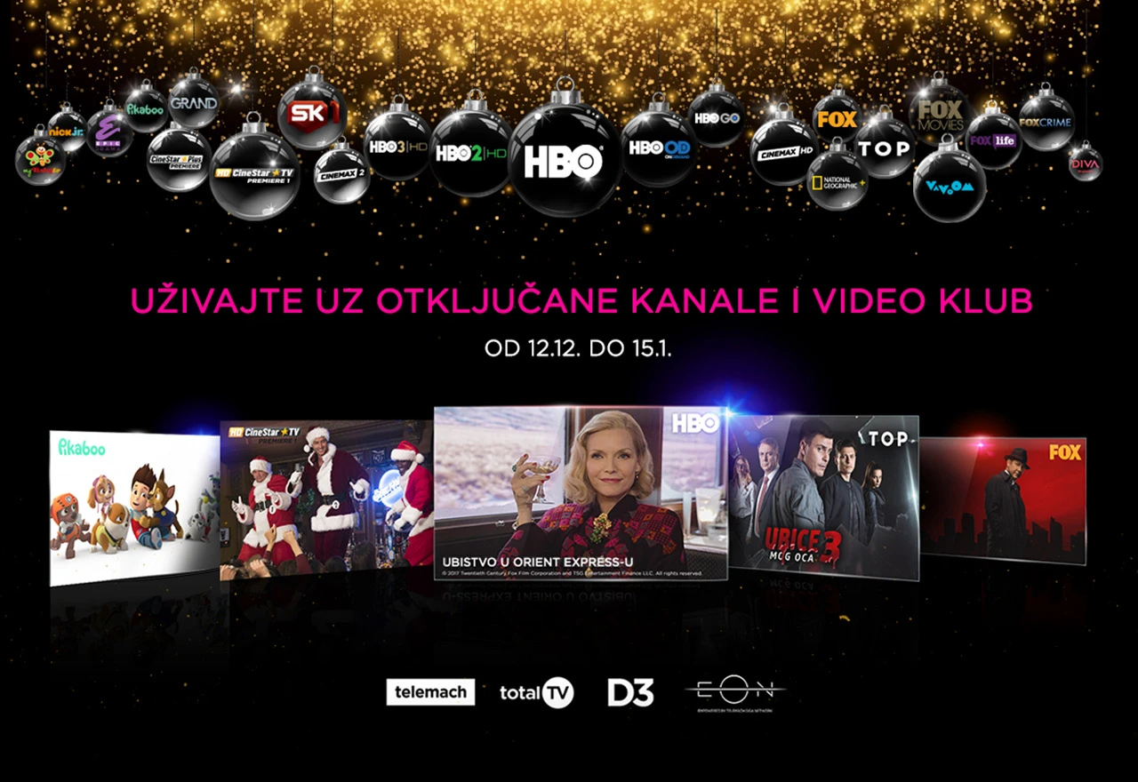 Blagdanski poklon: Telemach otključava sve kanale