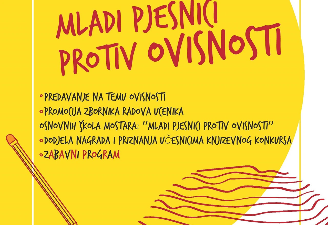 Mladi pjesnici protiv ovisnosti u utorak u Ćorovića kući 