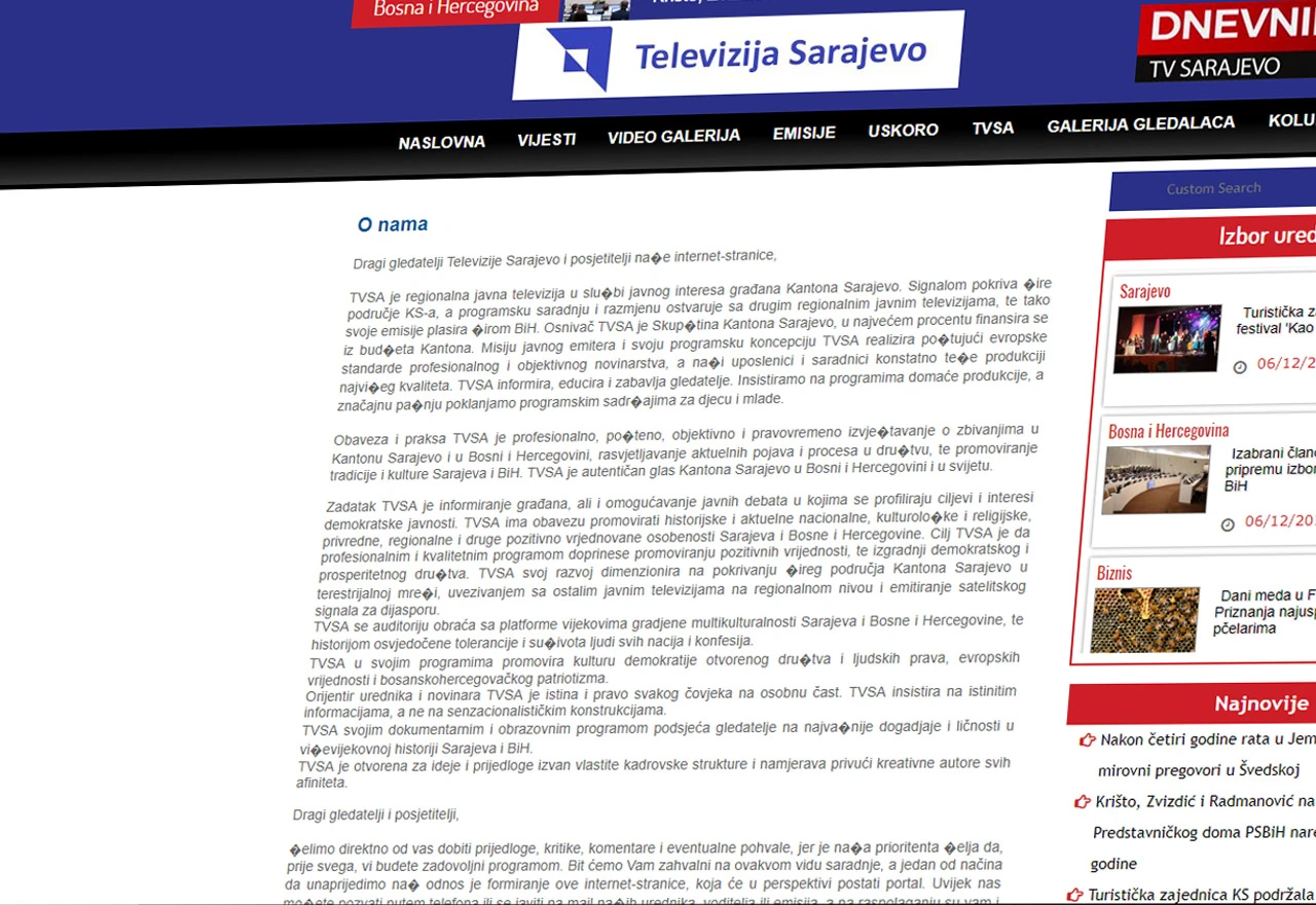 Uposlenici televizije ne žele pritiske SDA