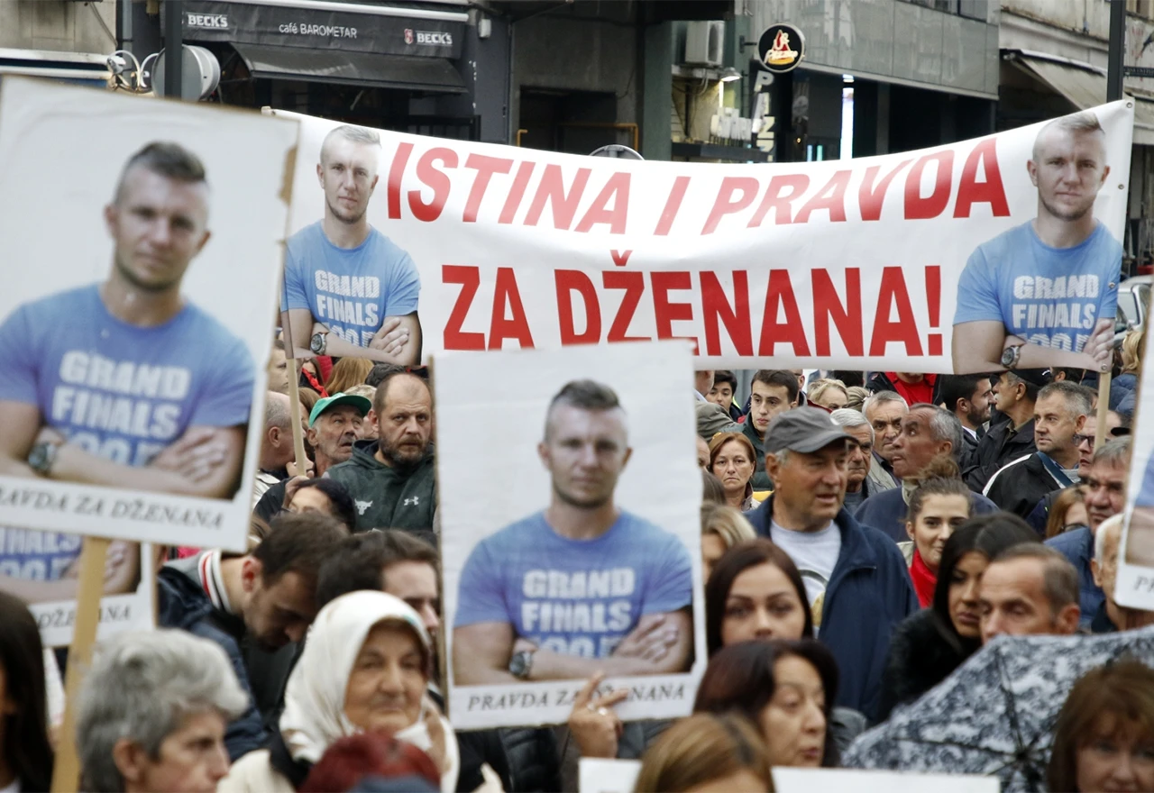 Prosvjedni skup 'Pravda za Dženana': Jedino nam stranci mogu pomoći 