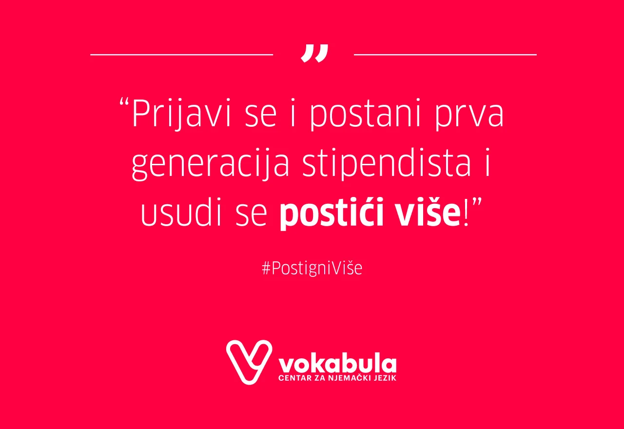 Postani stipendist Vokabule!