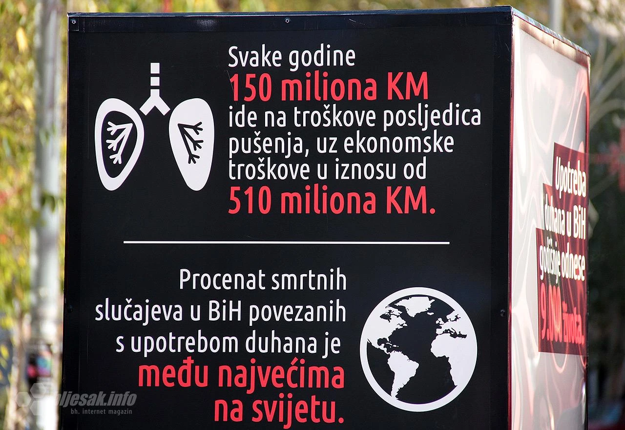 BiH: Skoro pola stanovnika puši