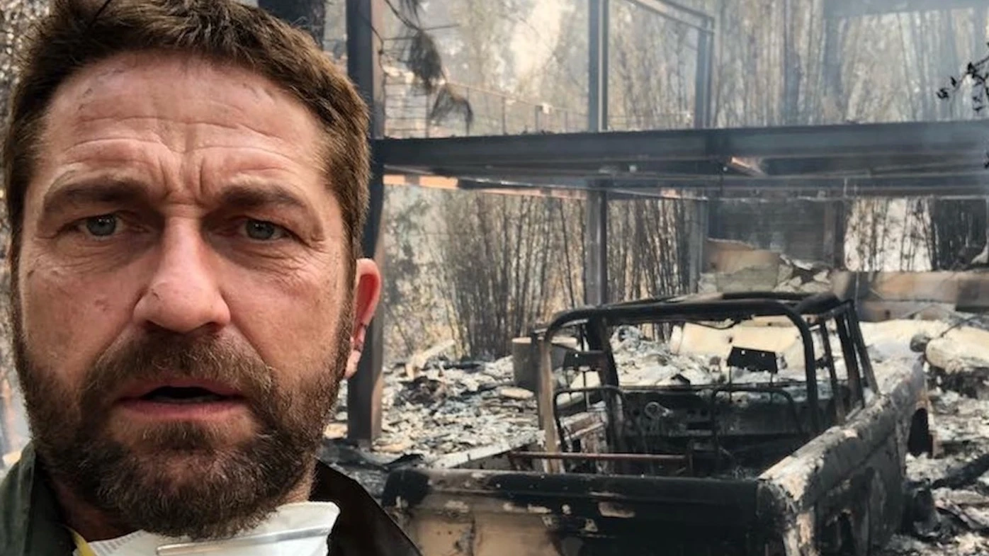Glumac Gerard Butler objavio sliku s mjesta izgorjelog doma: Srce mi se slama!