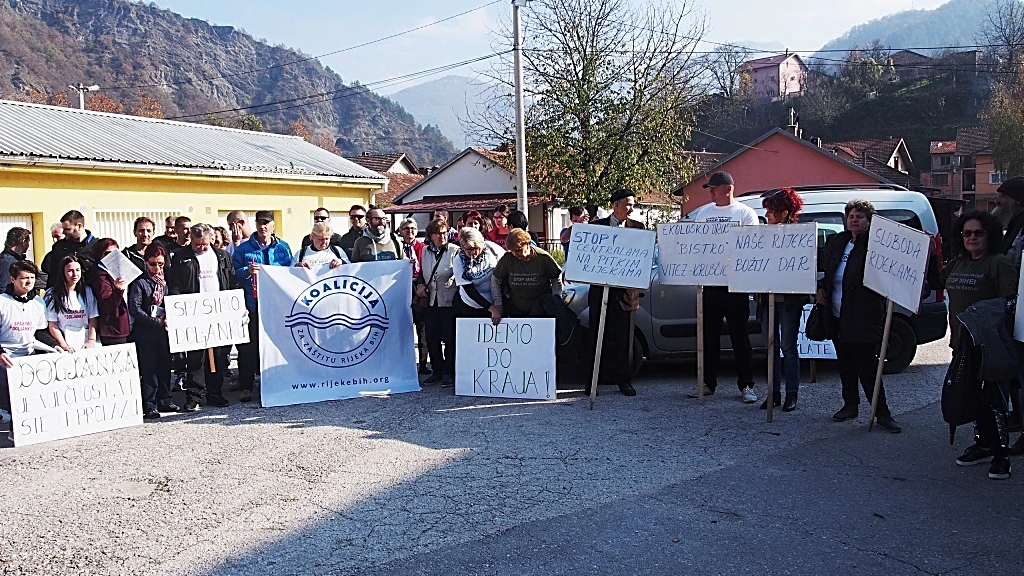 Jablanica: Održan prosvjed protiv izgradnje hidrocentrale
