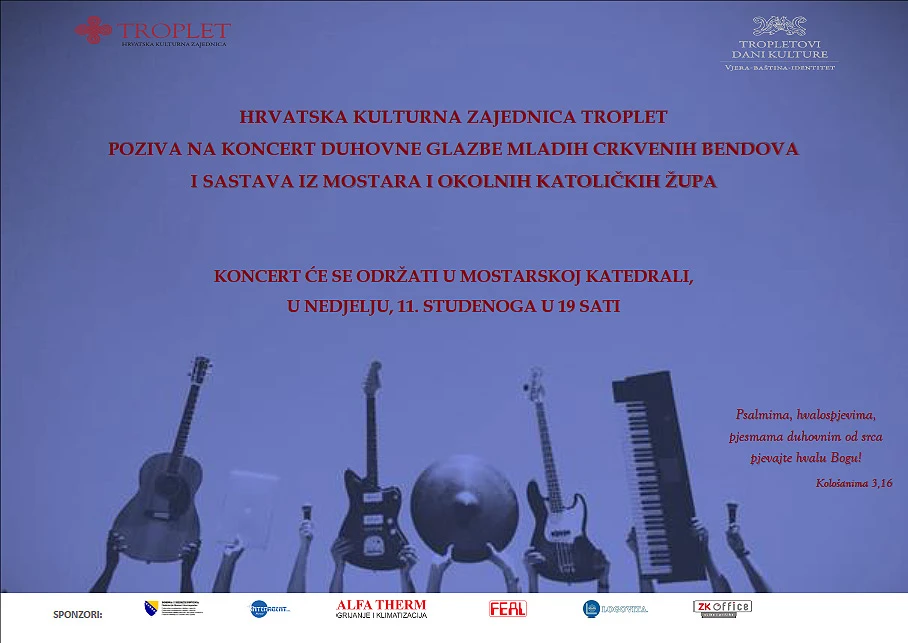 Koncert duhovne glazbe u Mostaru