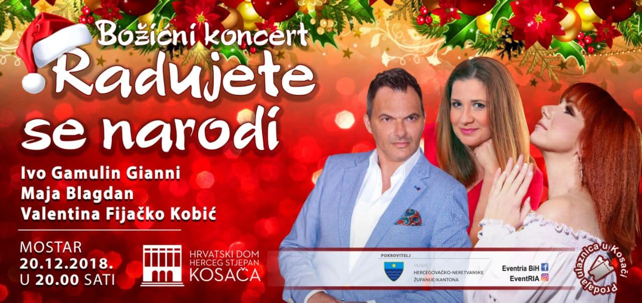 U Mostaru koncert proslavljenog tenora Ive Gamulina Giannia