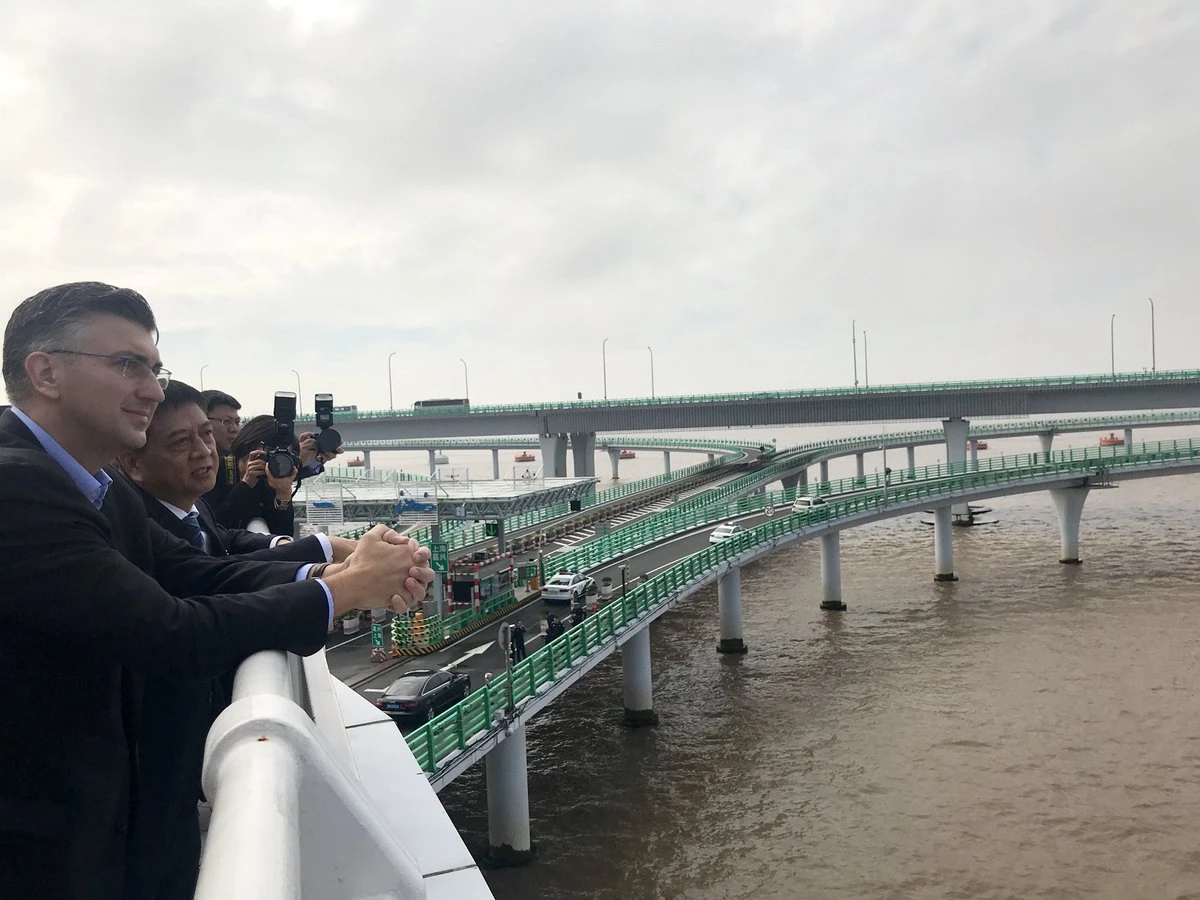 Plenković obišao most Hangzhou Bay