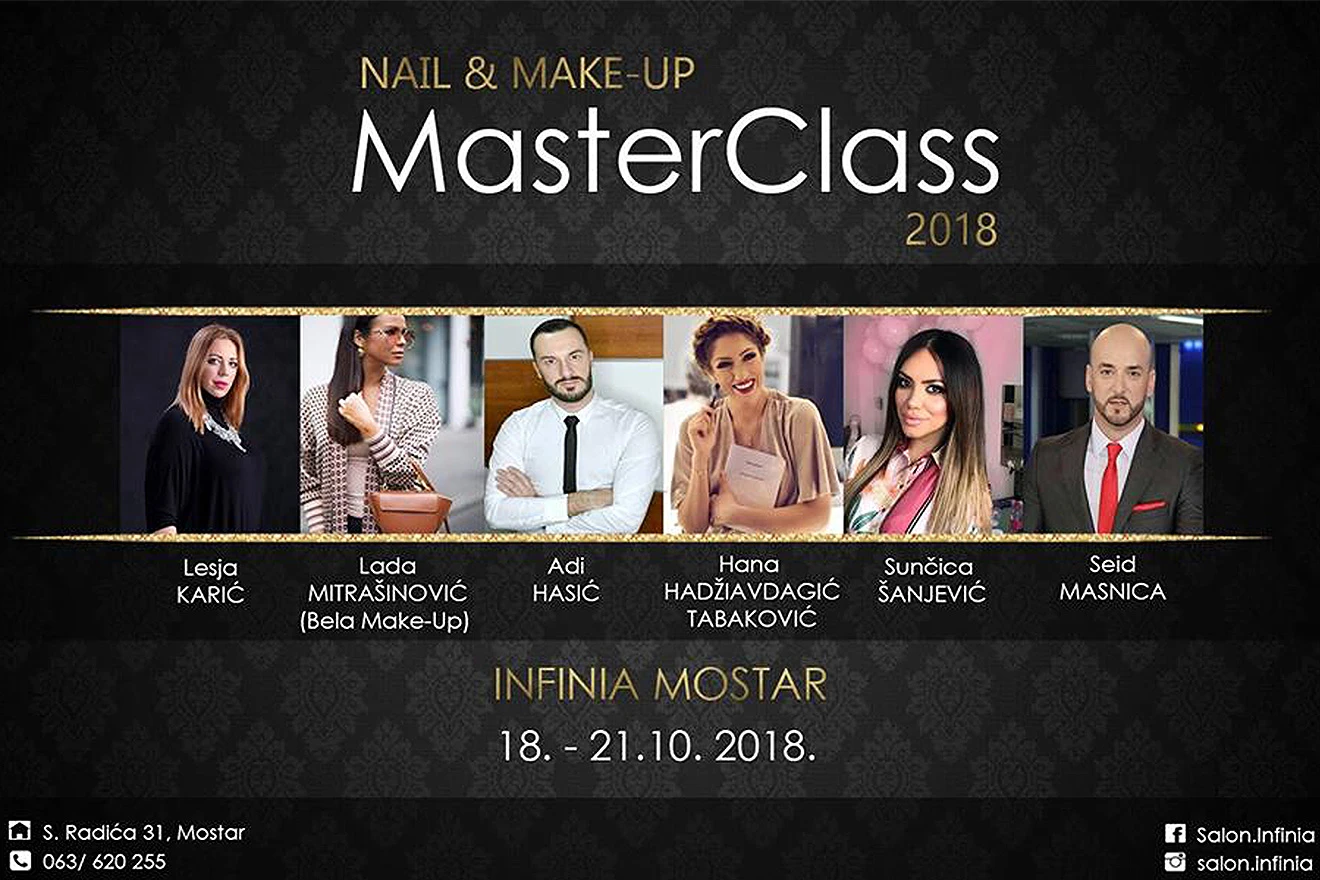 Infinia MASTER CLASS 2018 – Spoj ljepote i glamura u Mostaru