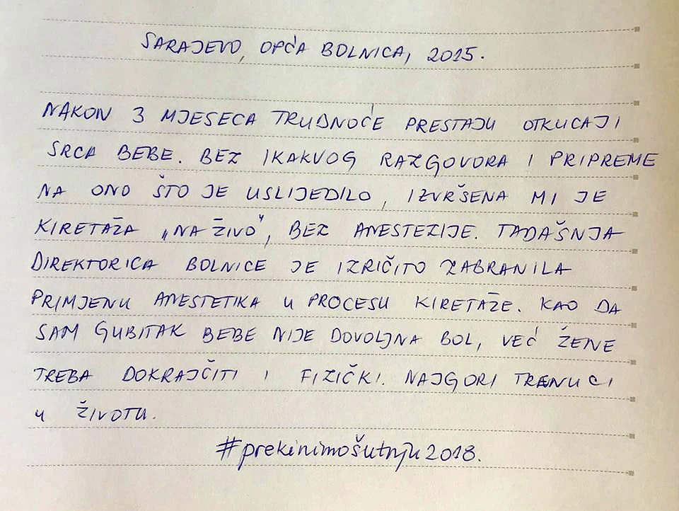 #prekinimošutnju | Svjedočanstva o horor-uvjetima porađanja: To su silovanja tijela i uma