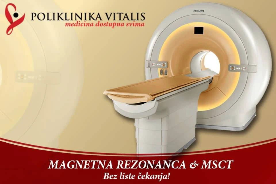 Vitalis: Snimanja magnetnom rezonancom i promotivne cijene MSCT snimanja
