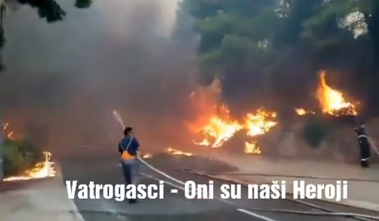 VIDEO: Gori Pelješac, naređena evakuacija ljudi 