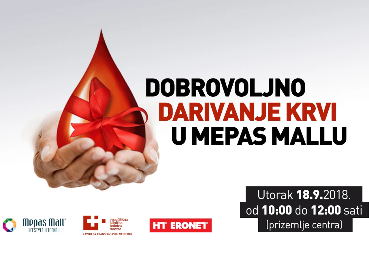 Dobrovoljno darivanje krvi u Mepas Mallu