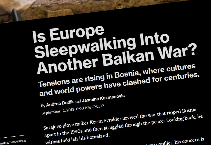 Bloomberg se raspisao o BiH: Sirotinja, crvena linija i bijegovi