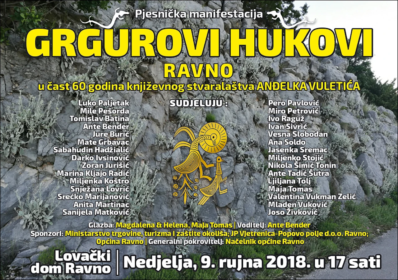 'Grgurovi hukovi' posvećeni pjesniku Anđelku Vuletiću