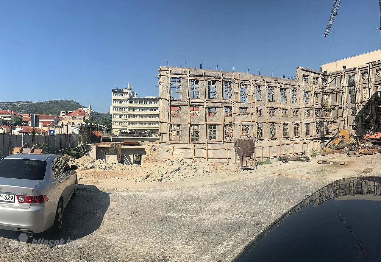 Mostar: Napreduju radovi na hotelu Neretva