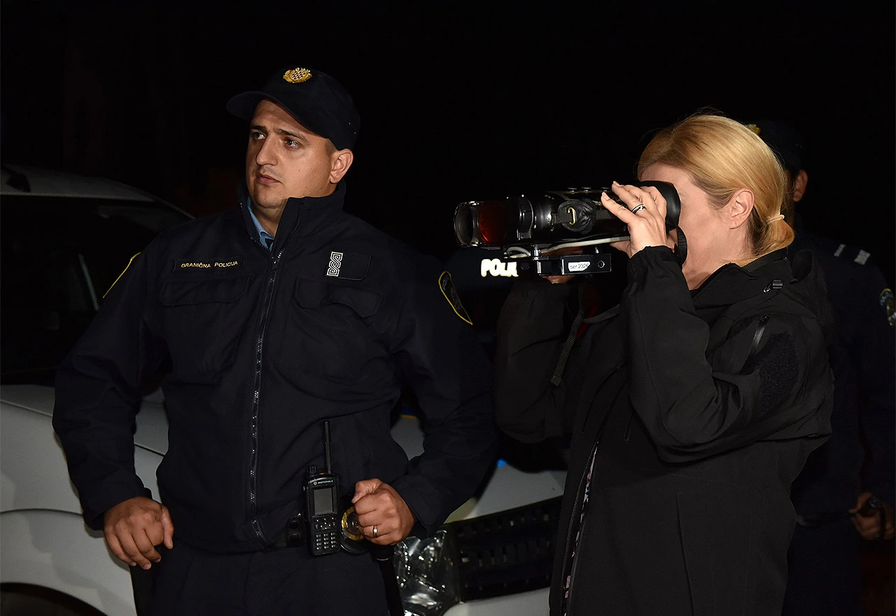 Kolinda u ponoćnom obilasku zelene granice s BIH