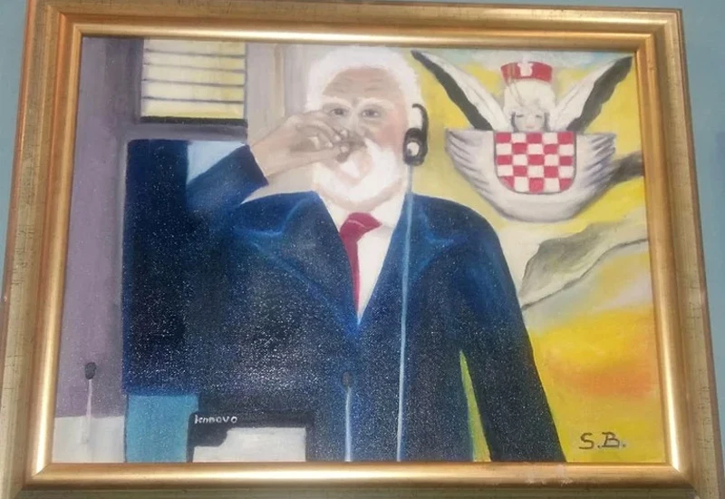U Zadru izložena bizarna slika Praljkova samoubojstva