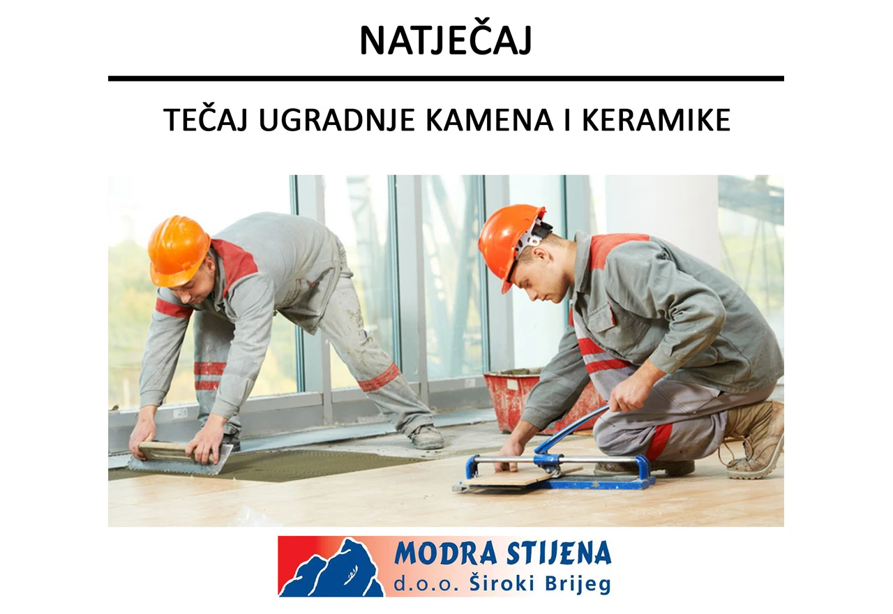 Tečaj ugradnje kamena i keramike