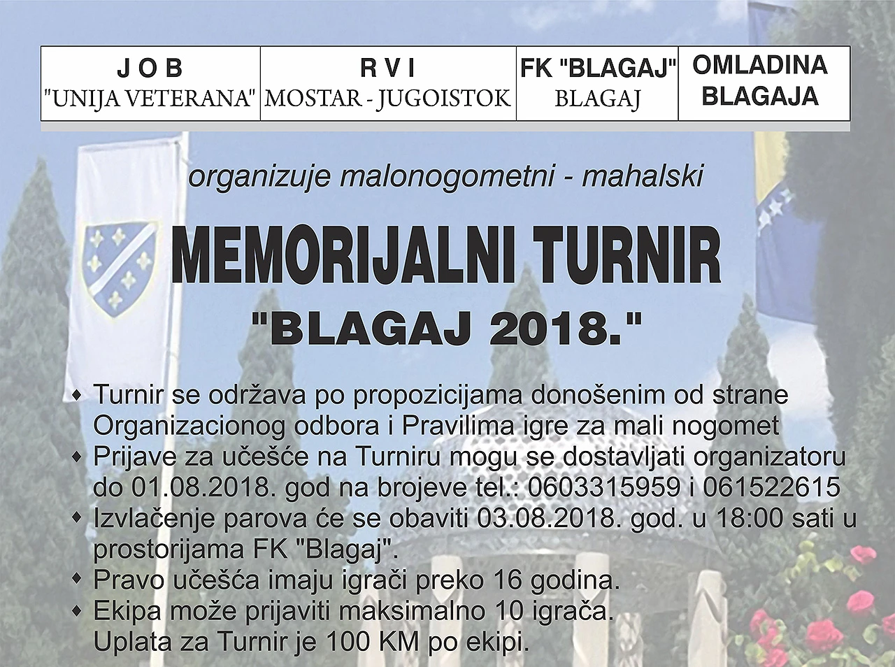 Blagaj: Mahalski turnir u završnoj fazi