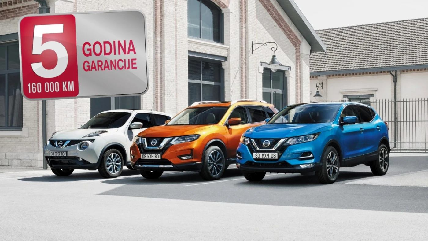 Petogodišnja garancija za Nissan automobile 