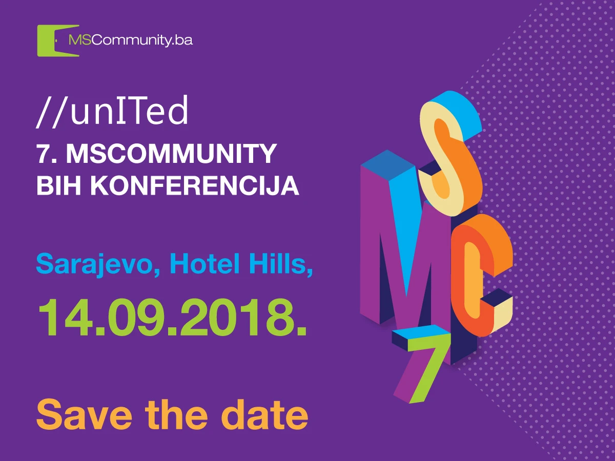 Save the date – 7. MSCommunity BiH konferencija