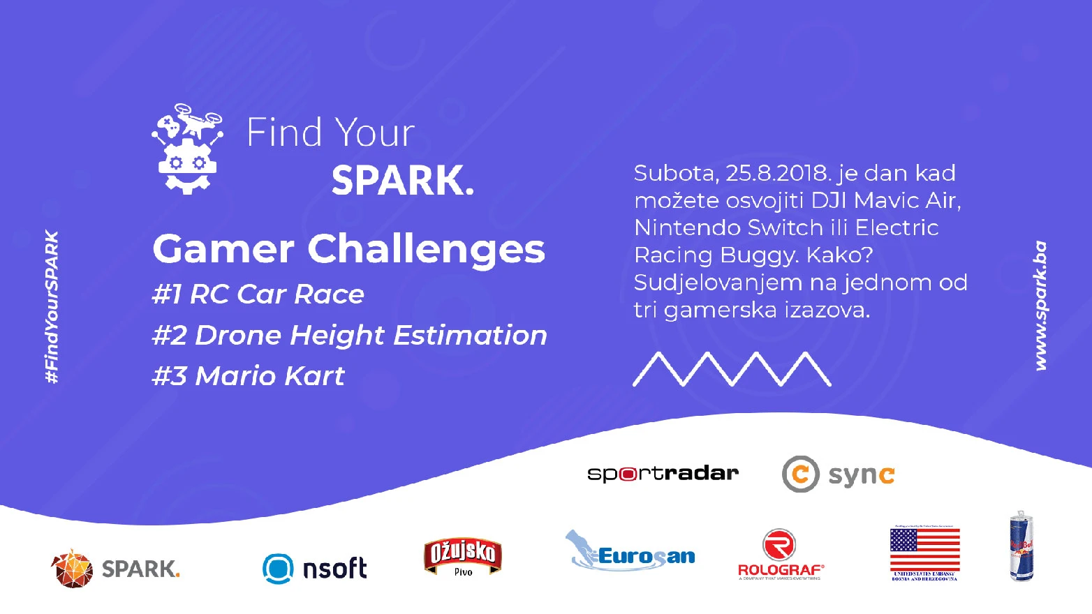 Find Your SPARK 2018: Osvojite dron, igraću konzolu ili autić na daljinsko upravljanje