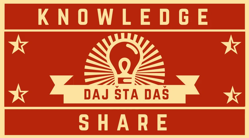Knowledge Share- Daj šta daš u Mostaru