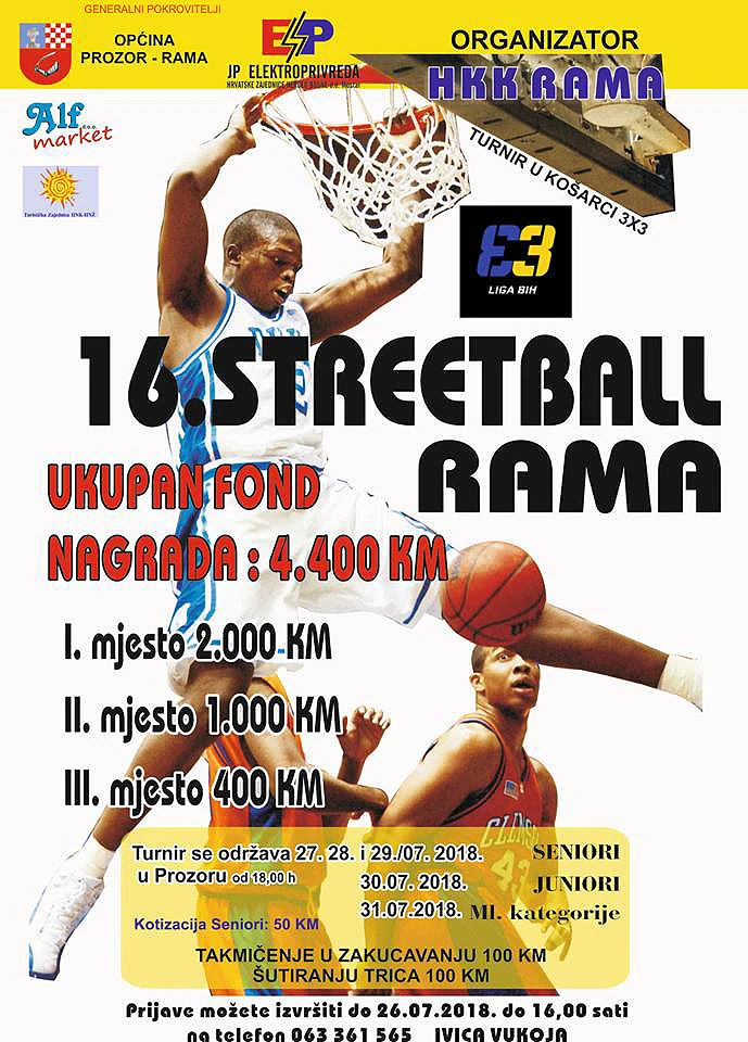 Idućeg tjedna se održava tradicionalni Streetball u Prozoru
