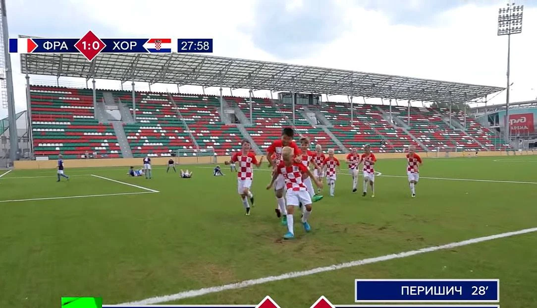 Ruska djeca u kockastim dresovima imitirala finale SP-a
