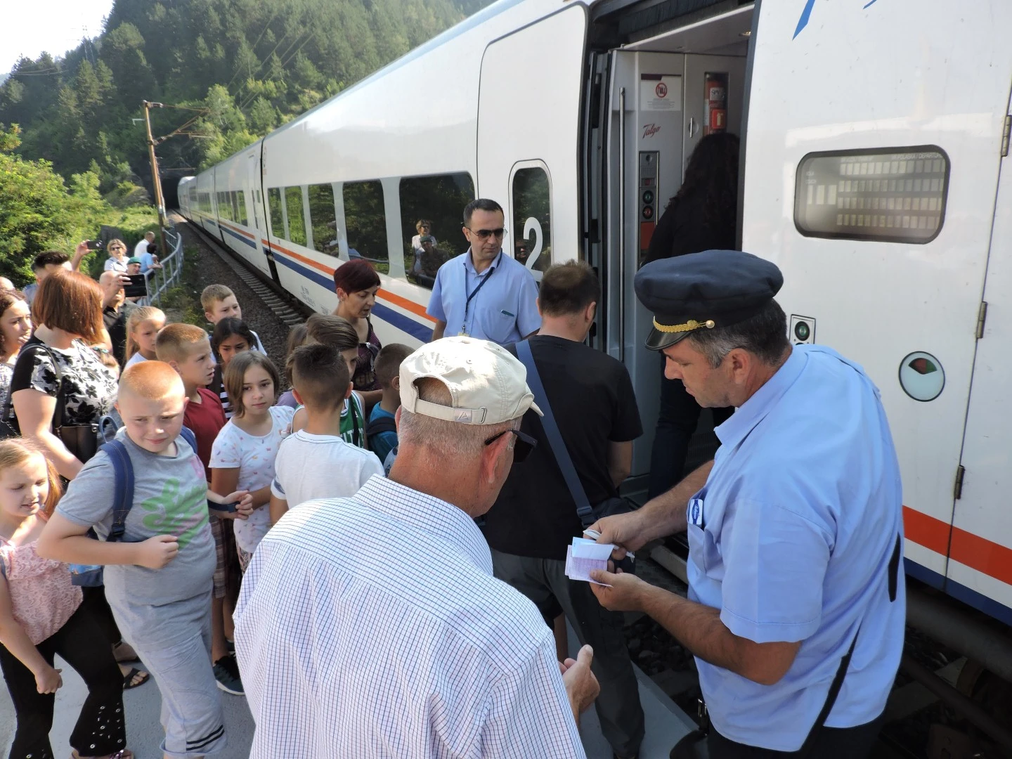 Svečano dočekan vlak u Jablanici