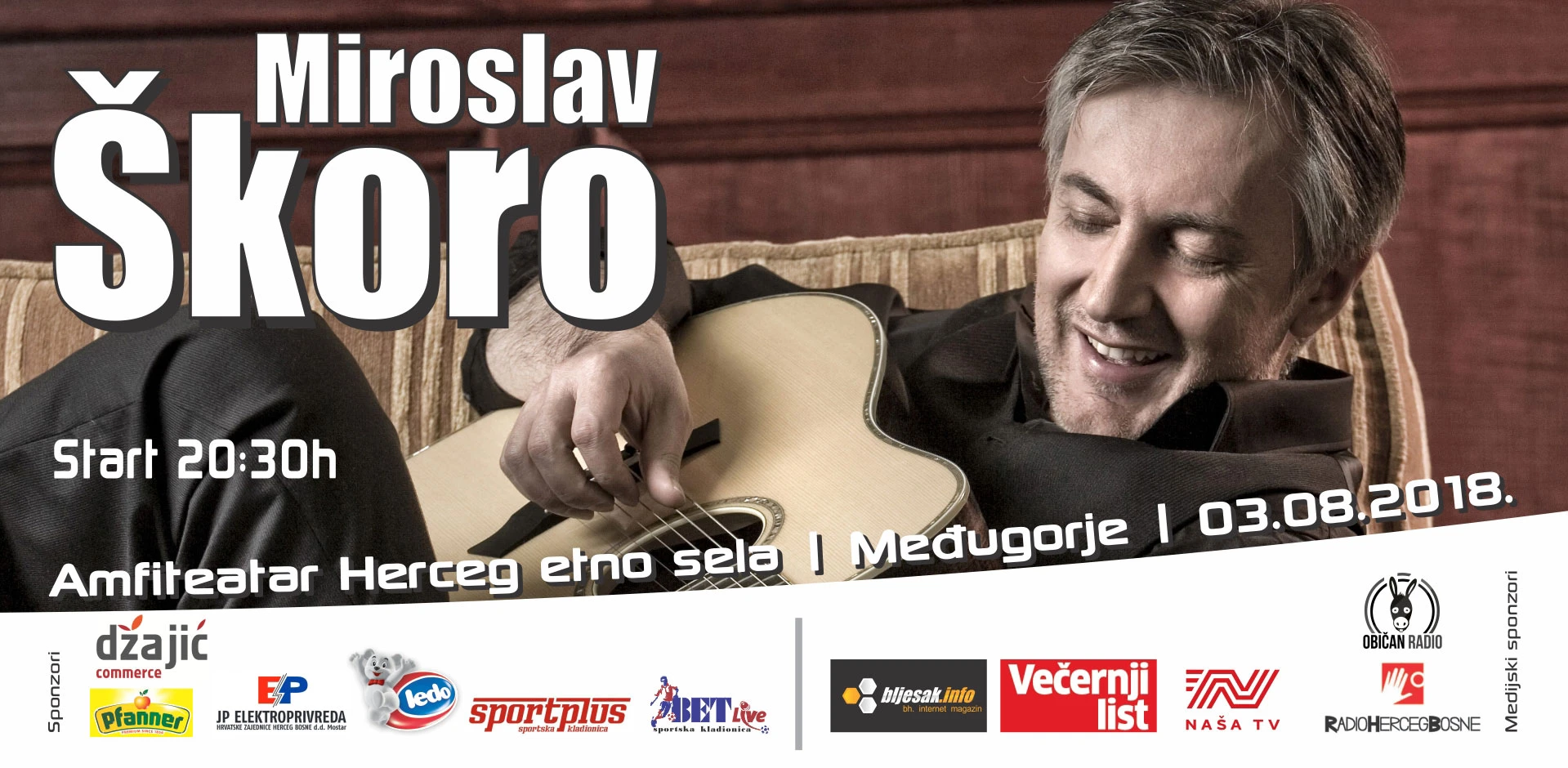 Veliki koncert Miroslava Škore u Herceg Etno selu Međugorje