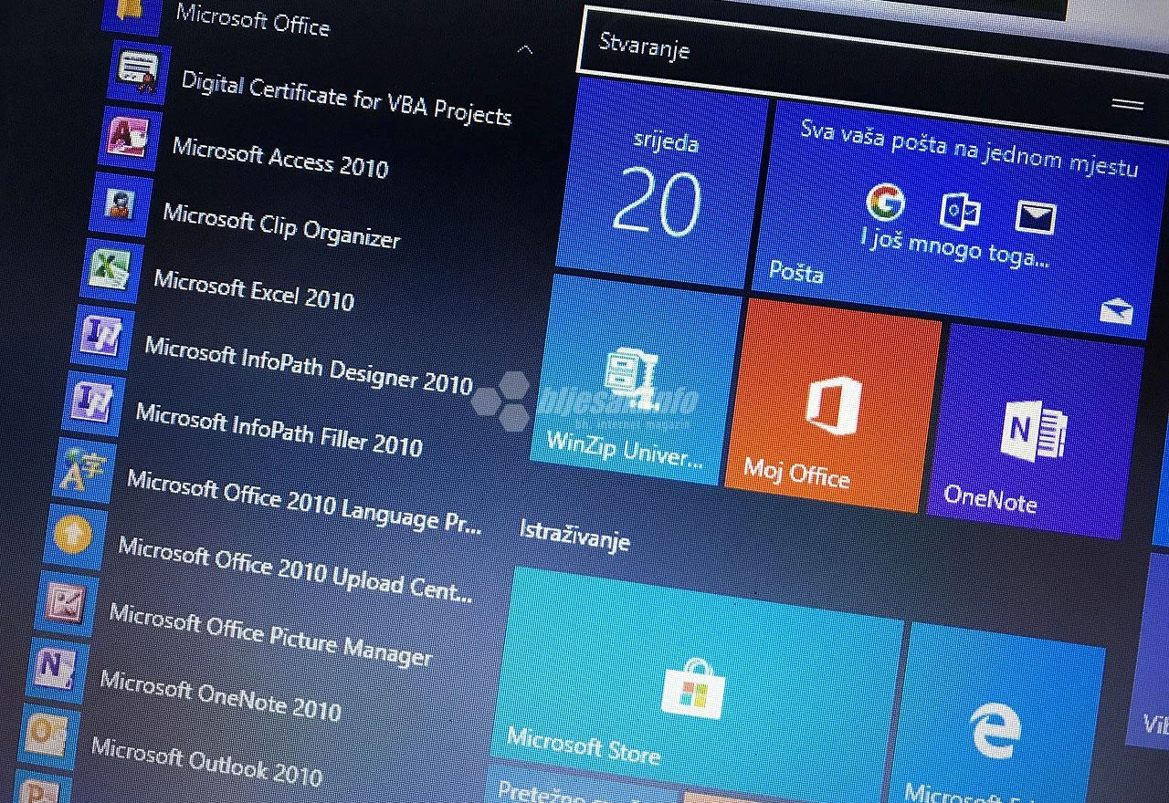 Ništa od "setova" za Windowse 10