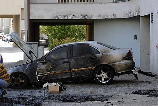 Čapljina: Gorio automobil na parkingu u središtu grada