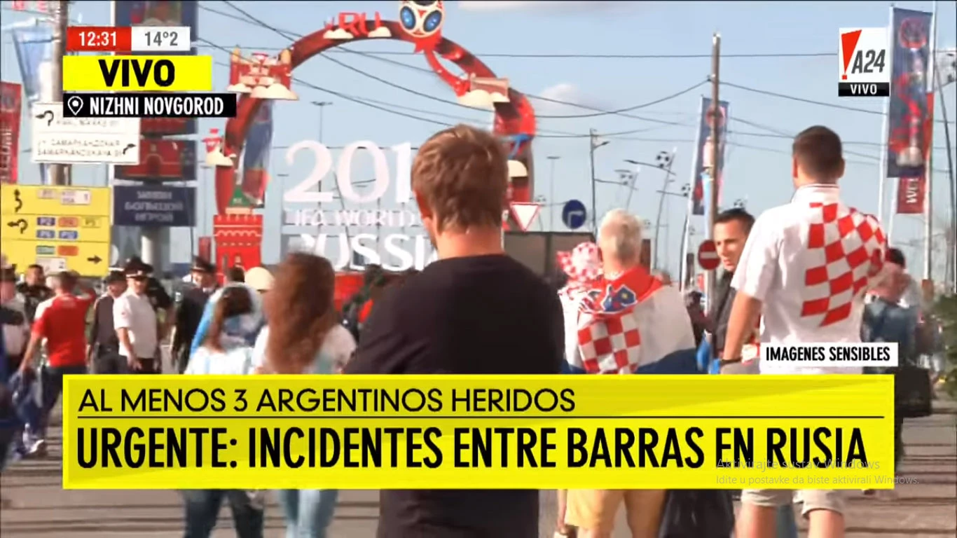 Tučnjava navijača uoči utakmice Argentine i Hrvatske, ozlijeđene tri osobe