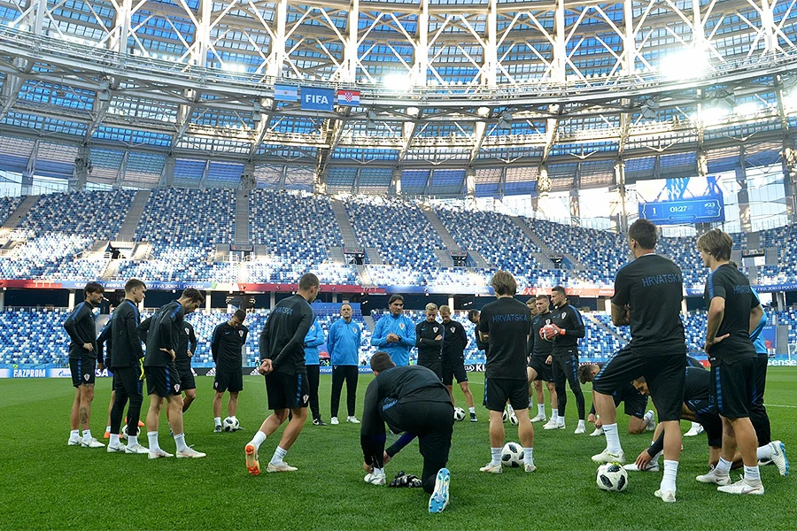 'Vatreni' i 'Gauči' odradili trening u Nižnji Novgorodu