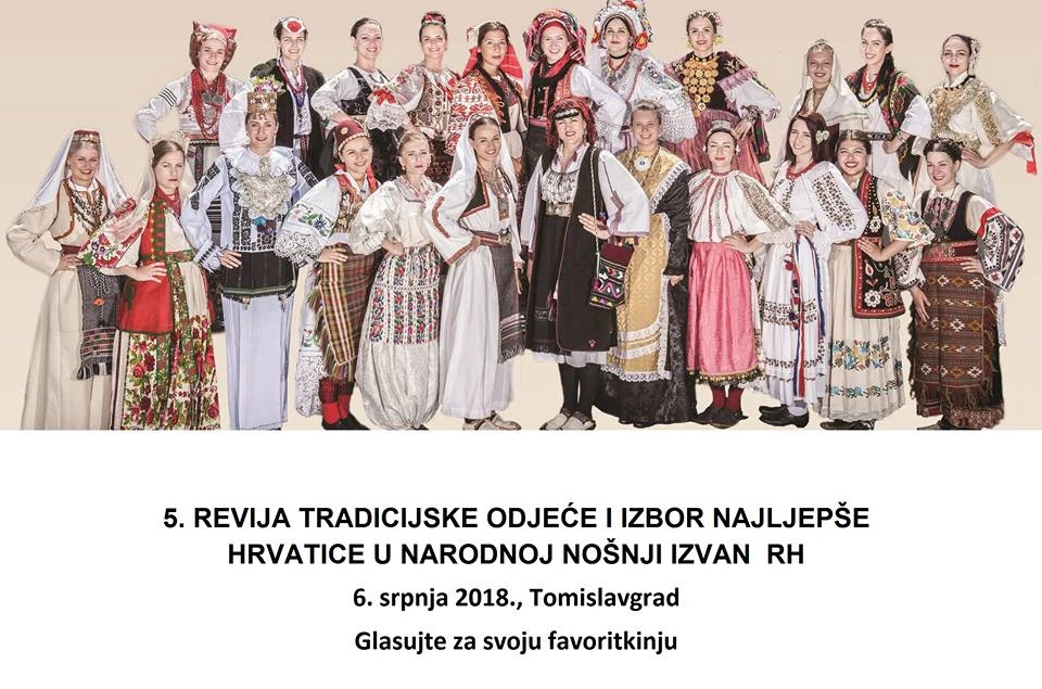  Počelo glasovanje za najfotogeničniju Hrvaticu u narodnoj nošnji  
