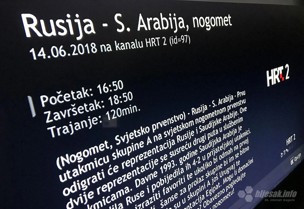 Počinje Prvenstvo i zatamnjenje kanala